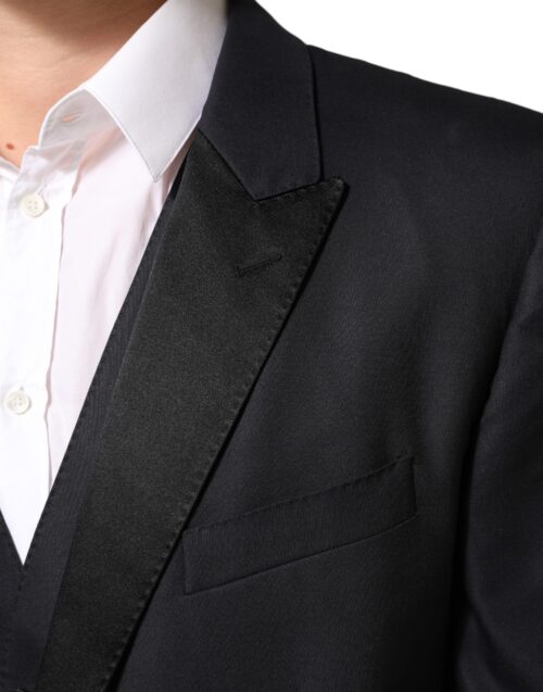 9426859.jpeg Dolce & Gabbana must MARTINI kahe nööbiga kolm-osaline ülikond