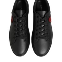 Dolce & Gabbana Mustad kristallsüdamega tossud