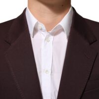 Dolce & Gabbana burgundipunane puuvillane kahe nööbiga pintsak