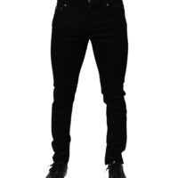Dolce & Gabbana mustad stretš-slim fit meeste teksad