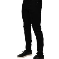 Dolce & Gabbana mustad stretš-slim fit meeste teksad