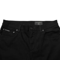 Dolce & Gabbana mustad stretš-slim fit meeste teksad