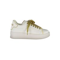 Gaelle Paris Bianco Polyurethane Women Sneaker