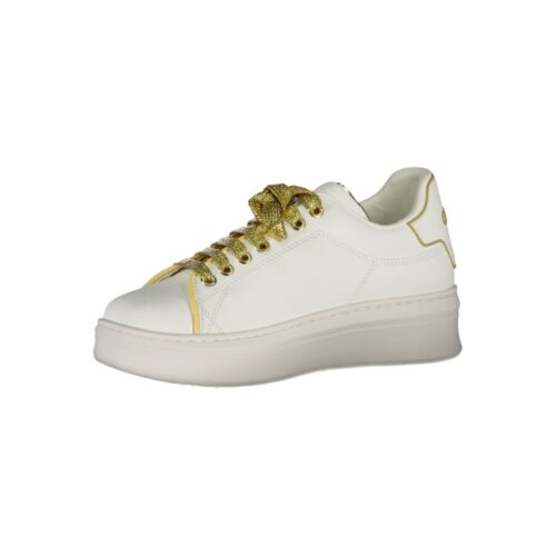 9485284.jpeg Gaelle Paris Bianco Polyurethane Women Sneaker