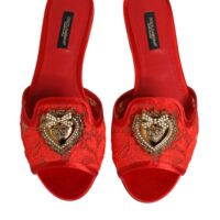 Dolce & Gabbana Red Devotion pitsist lamedad sandaalid