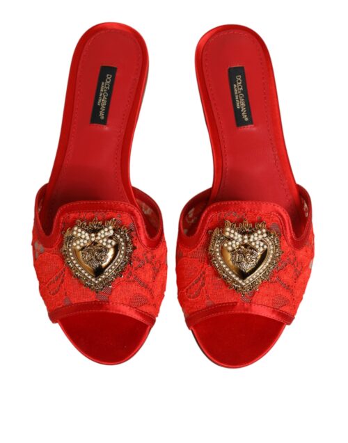 Dolce & Gabbana Red Devotion pitsist lamedad sandaalid