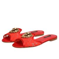 Dolce & Gabbana Red Devotion pitsist lamedad sandaalid