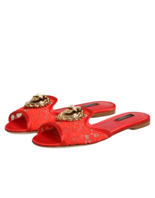 Dolce & Gabbana Red Devotion pitsist lamedad sandaalid
