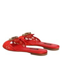 Dolce & Gabbana Red Devotion pitsist lamedad sandaalid