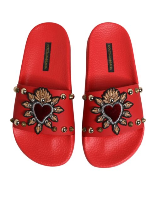 Dolce & Gabbana punased Sacred Heart sandaalid