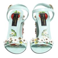 9525674.jpeg Dolce & Gabbana mündirohelised lillede ja neetidega kõrged sandaalid