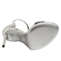 Dolce & Gabbana hõbedased nahast platvormsandaalid Keira