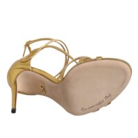 Dolce & Gabbana kuldsed nahast Keira kõrged sandaalid