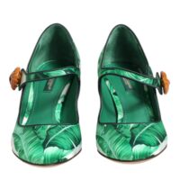 9530351.jpeg Dolce & Gabbana rohelised siidist Mary Jane lehedetailidega sandaalid