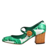 9530355.jpeg Dolce & Gabbana rohelised siidist Mary Jane lehedetailidega sandaalid