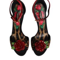 9530486.jpeg Dolce & Gabbana pruunid leopardimustriga kristallroosidega sandaalid