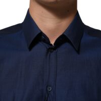 9651455.jpeg Dolce & Gabbana sinine puuvillane kraega meeste GOLD triiksärk