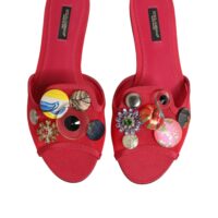 Dolce & Gabbana punased kaunistustega lamedad plätud