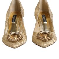 Dolce & Gabbana Gold Taormina Lace DEVOTION kontsakingad