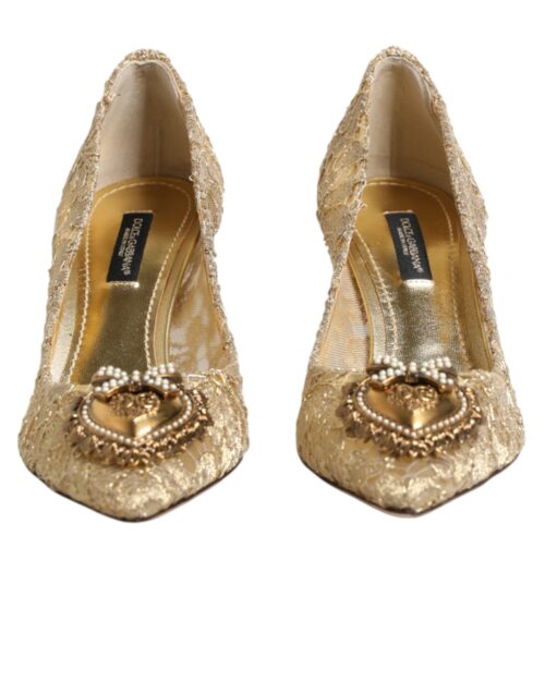 Dolce & Gabbana Gold Taormina Lace DEVOTION kontsakingad