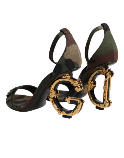 9660802.jpeg Dolce & Gabbana mitmevärvilised DG logoga kontssandaalid kamo mustriga