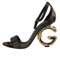 9660803.jpeg Dolce & Gabbana mitmevärvilised DG logoga kontssandaalid kamo mustriga