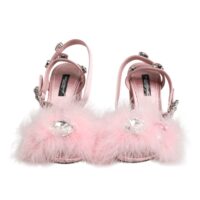 Dolce & Gabbana roosad litrite ja pahkluurihmaga sandaalid