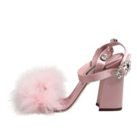 Dolce & Gabbana roosad litrite ja pahkluurihmaga sandaalid