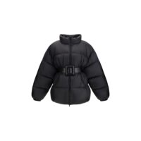 Balenciaga must polüamiidist jakk