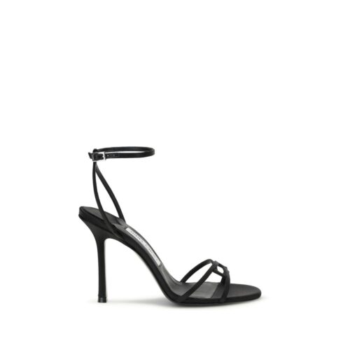 9676267.jpeg Jimmy Choo Black Calf Leather Bos Taurus Stiletto Heel Sandals