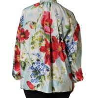 Dolce & Gabbana mitmevärviline lilleline pikkade varrukatega pluus