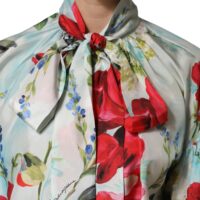 Dolce & Gabbana mitmevärviline lilleline pikkade varrukatega pluus