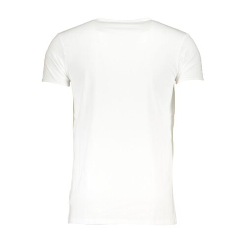9698375.jpeg Cavalli Class Bianco Cotton Men T-Shirt