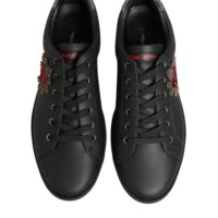 Dolce & Gabbana mustad südametega kaunistatud tossud