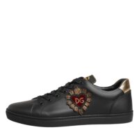 Dolce & Gabbana mustad südamekaunistustega tossud