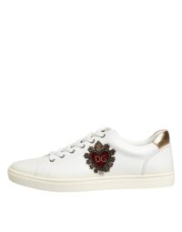 Dolce & Gabbana valged heart-ornamendiga tossud