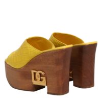 9707496.jpeg Dolce & Gabbana kollased nahast puidust kiilkontsaga mule-sandaalid