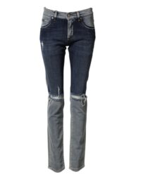 Dolce & Gabbana sinised kahetoonilised meeste skinny teksad