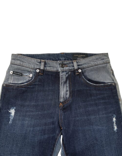 9791694.jpeg Dolce & Gabbana sinised kahetoonilised meeste skinny teksad