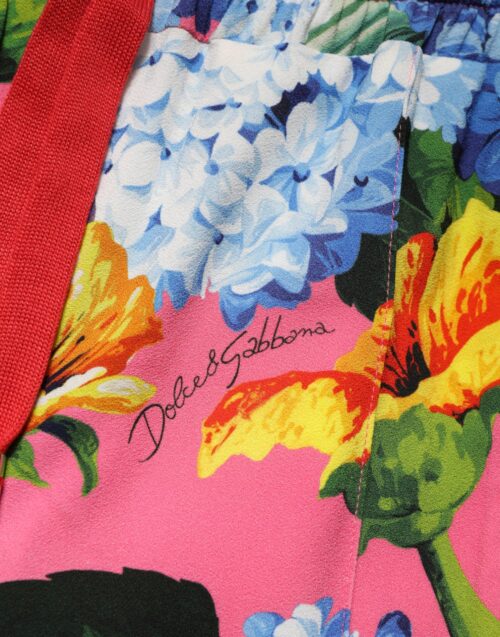 Dolce & Gabbana mitmevärvilised lillelised keskmise vöökõrgusega jogger-püksid