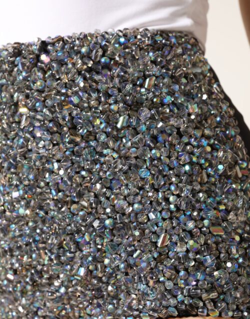 Dolce & Gabbana mitmevärvilised kaunistustega kõrge vöökohaga lühikesed püksid