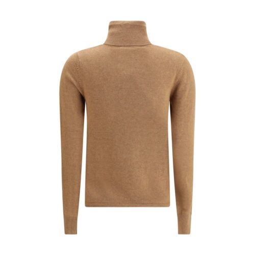 Max Mara Brown Wool Turtleneck