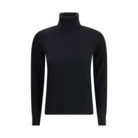 Max Mara Black Wool Turtleneck