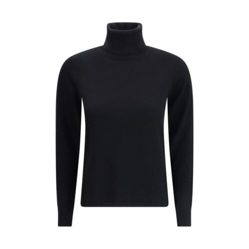 Max Mara Black Wool Turtleneck