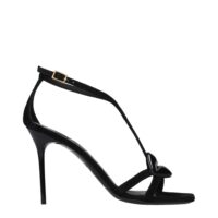 Balmain Mustad stiletto-kontsaga sandaalid