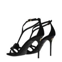 Balmain Mustad stiletto-kontsaga sandaalid
