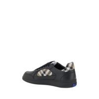 9835914.jpeg Burberry Black Calf Leather Bos Taurus Low Top Sneakers
