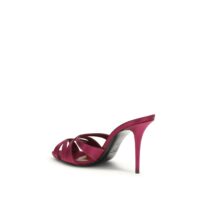 Saint Laurent Bordeaux siidist stilettokontsaga sandaalid