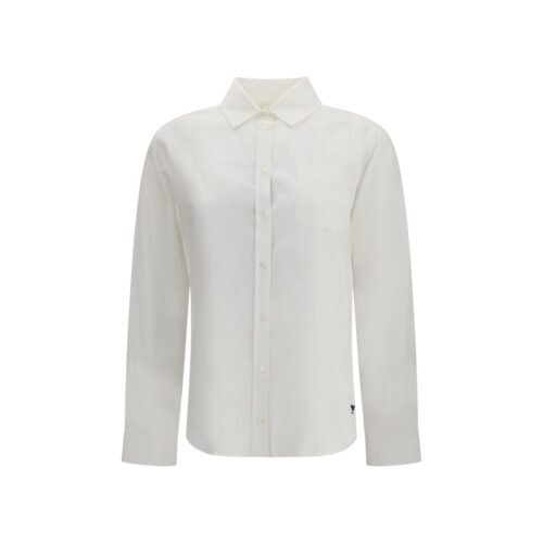 Max Mara White Cotton Dress Shirt