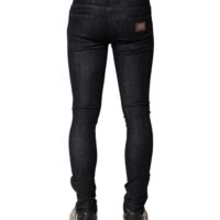 Dolce & Gabbana mustad stretšist skinny teksapüksid meestele